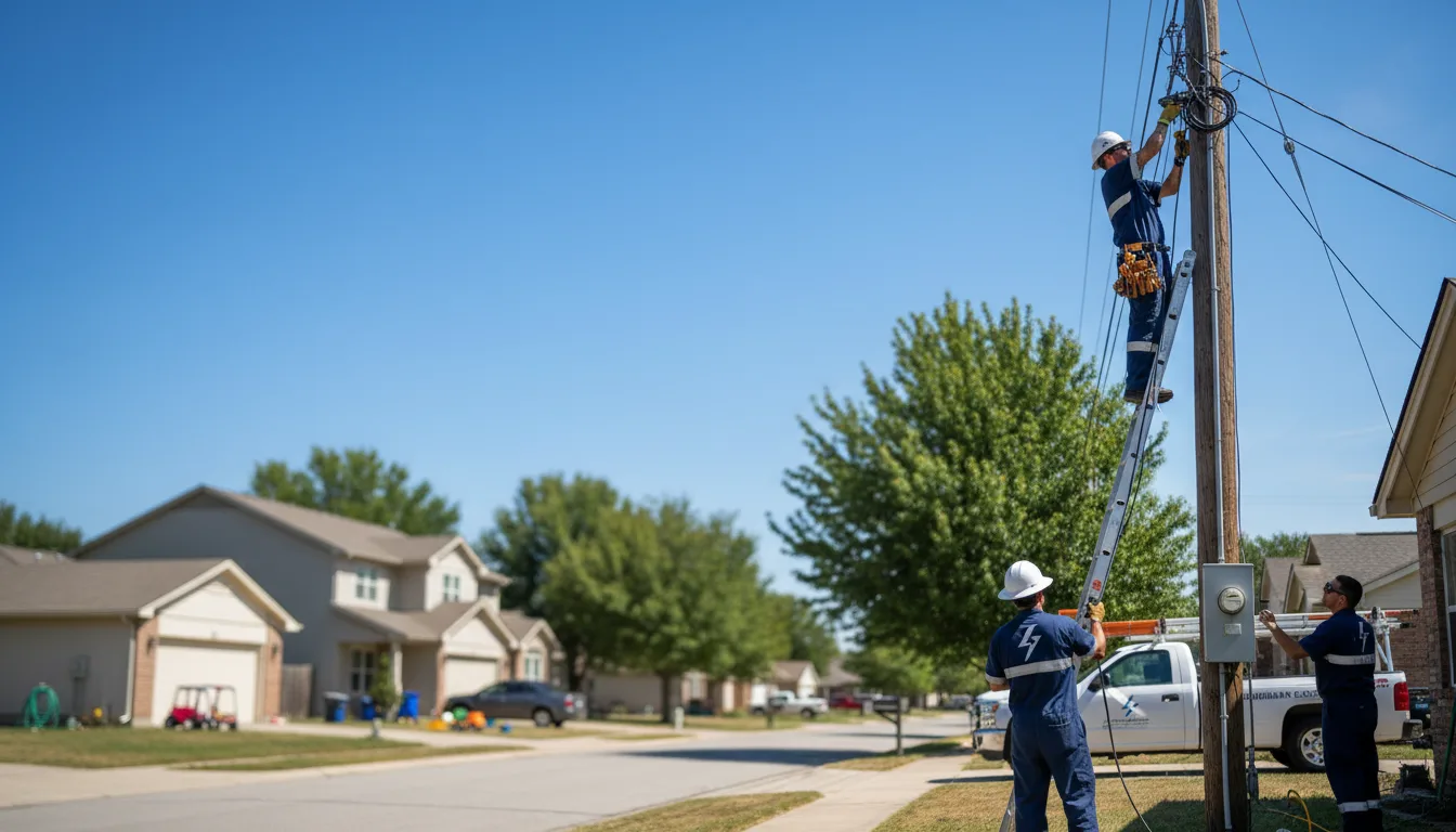Residential electrician providing installation services in Farmington, CT